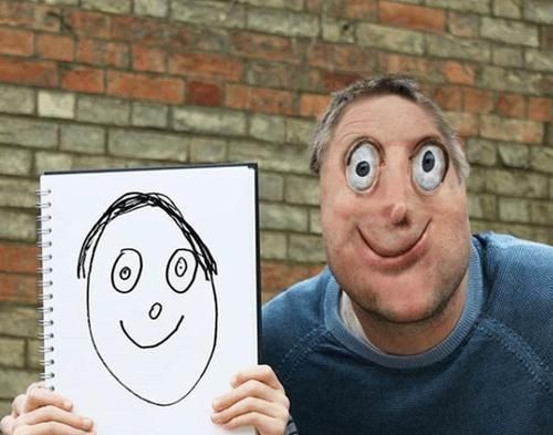 英国|英国爸爸把儿子画的“四不像”PS成现实东西,看着搞笑实则很用心