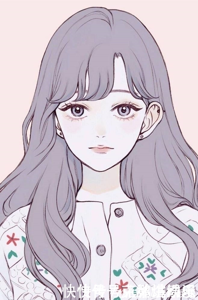 插画|一组少女心十足的好看插画,很适合做卡通动漫头像哦!