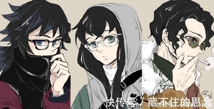 善逸|鬼灭之刃:多变的眼镜属性,善逸邪魅一笑,无惨荣获最帅侧脸