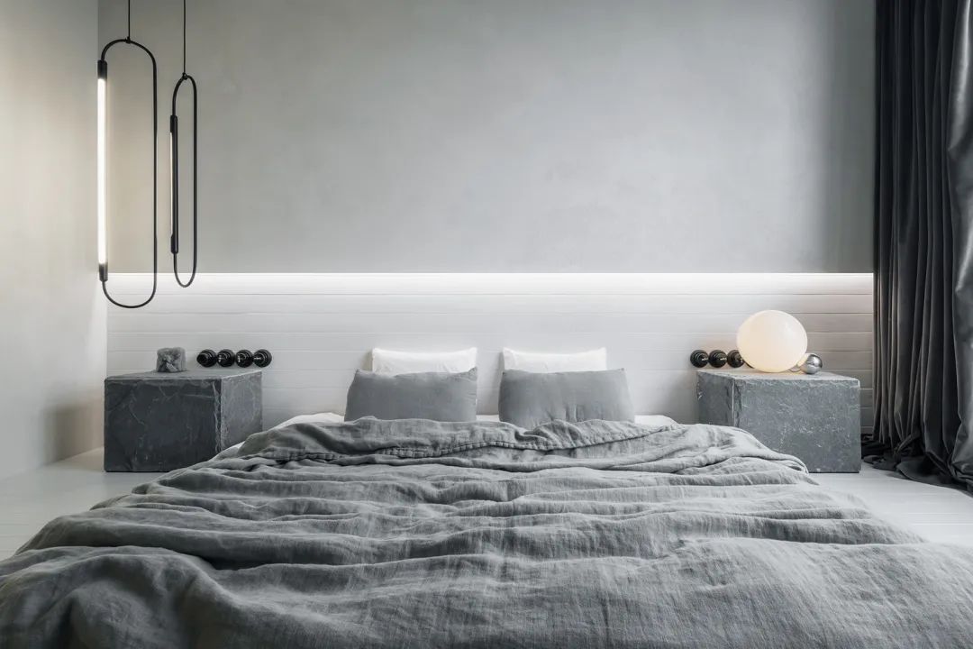 深灰色|100㎡简约工业风，粗犷朴素的高级灰，这样设计很美