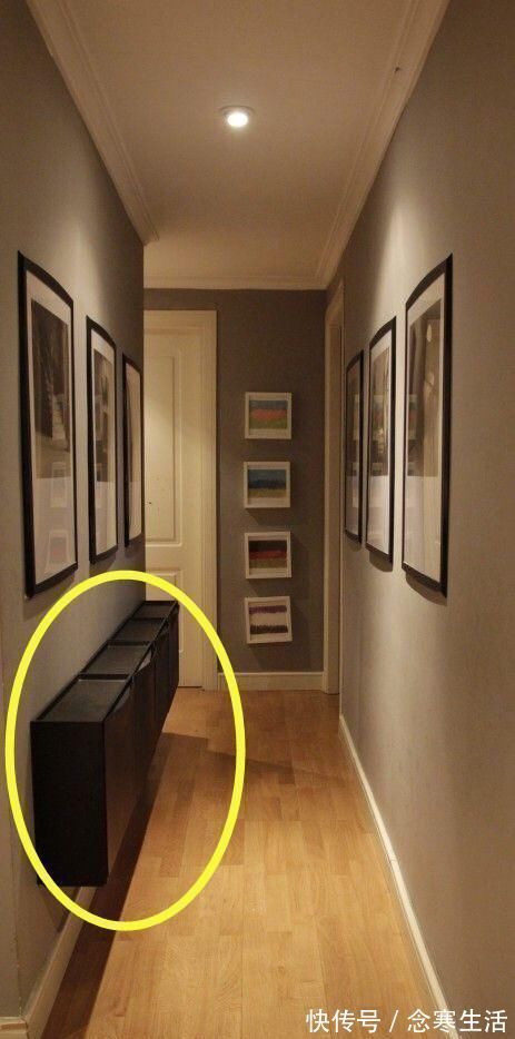 齐家|1米宽长走廊就不该浪费,打排柜子挂上画,多2㎡亲戚参观有面子