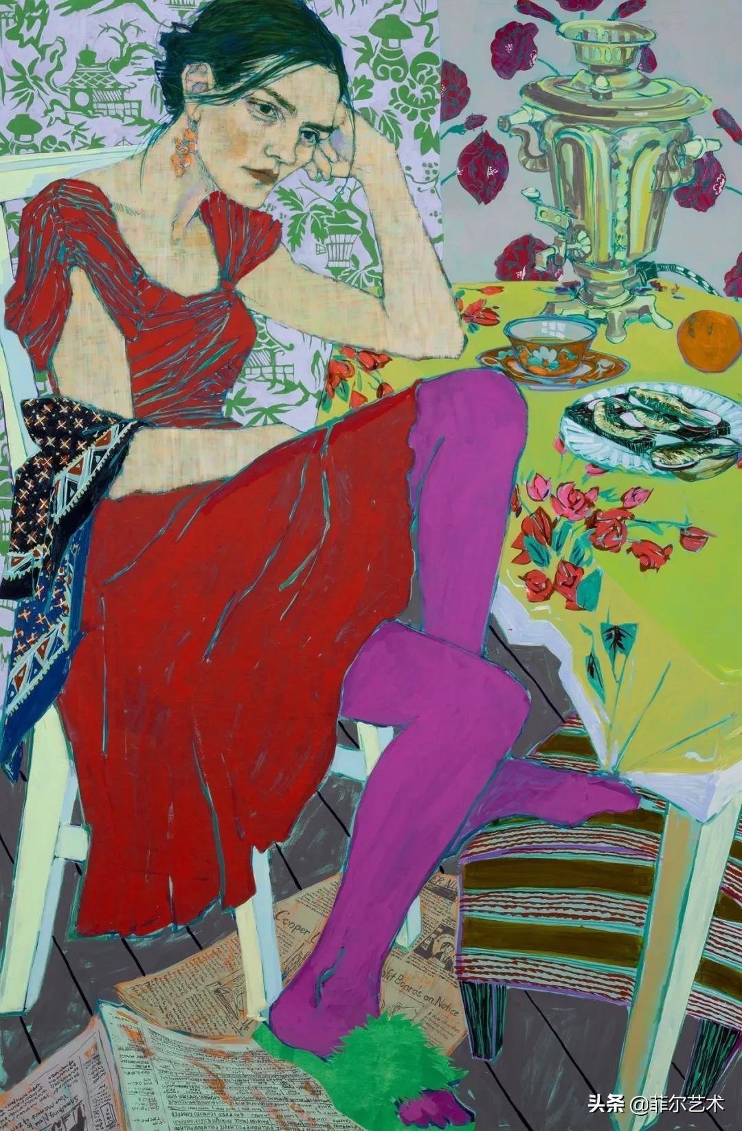 霍普·冈洛夫&美国画家霍普·冈洛夫用平静的笔触描绘强烈的感情