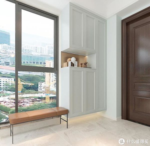 玄关|175㎡新家装成“轻奢美式”，整体敞亮大气又温馨，这才是理想居所