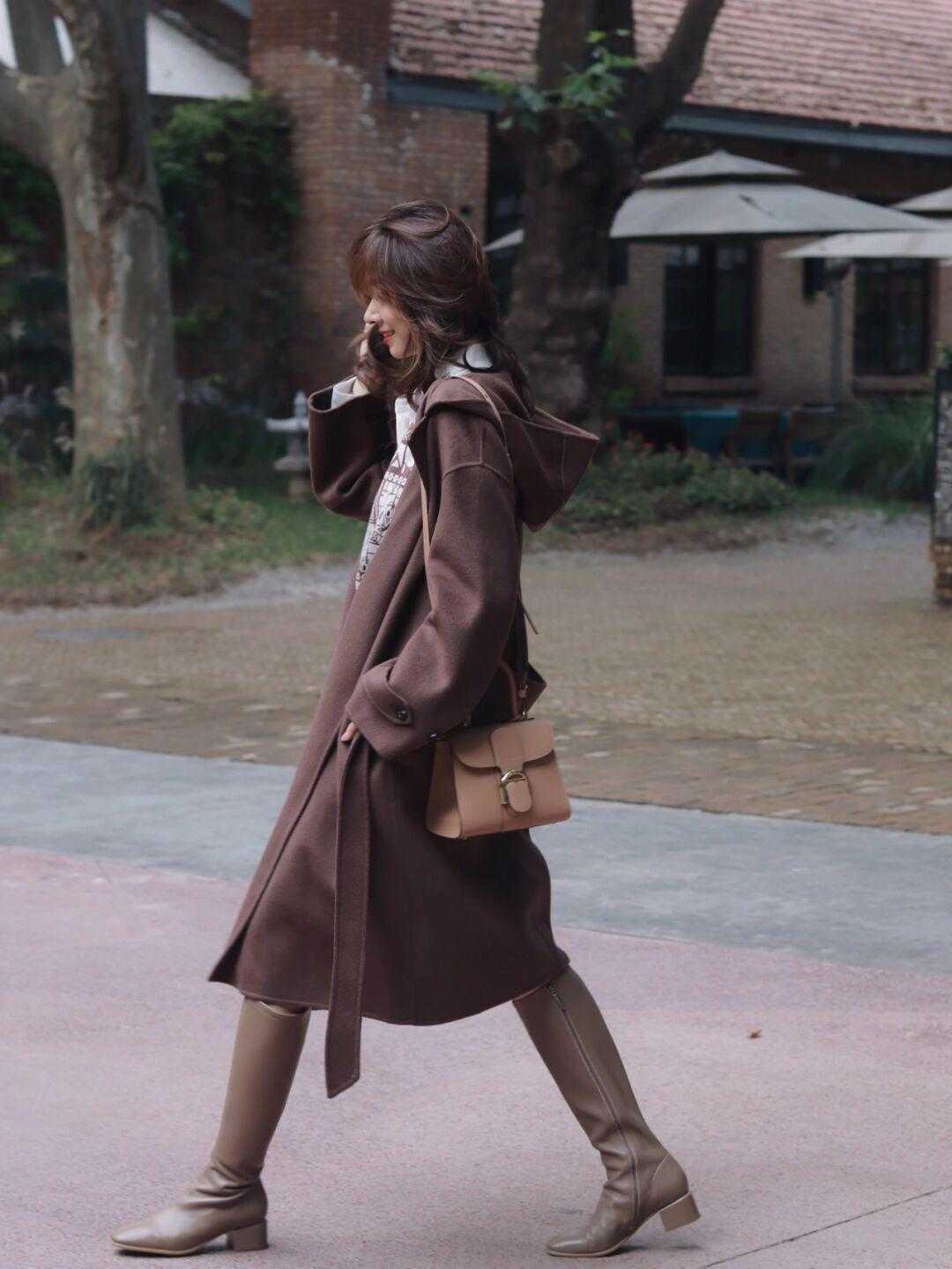 短靴|大衣+靴子是立冬的标配,高档有气质,时髦又保暖