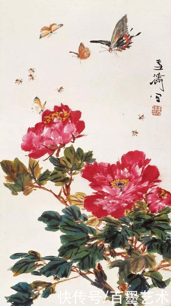 小写意|唯有牡丹真国色!小写意牡丹画150幅,美醉了