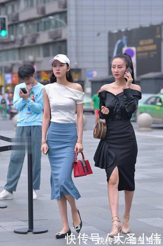 穿搭|美女街拍成熟御姐范的姑娘,也可以穿出青春活力