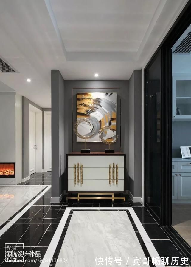 拼花|玄关是家的门面,原来地砖也可以铺得这么美~