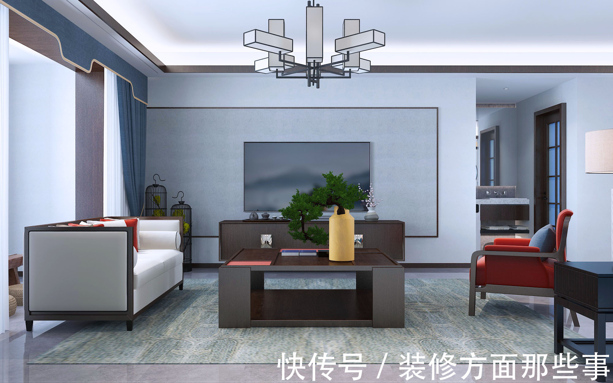 中式|130平中式三居室,营造出了一个极致而朴实的东方人文空间