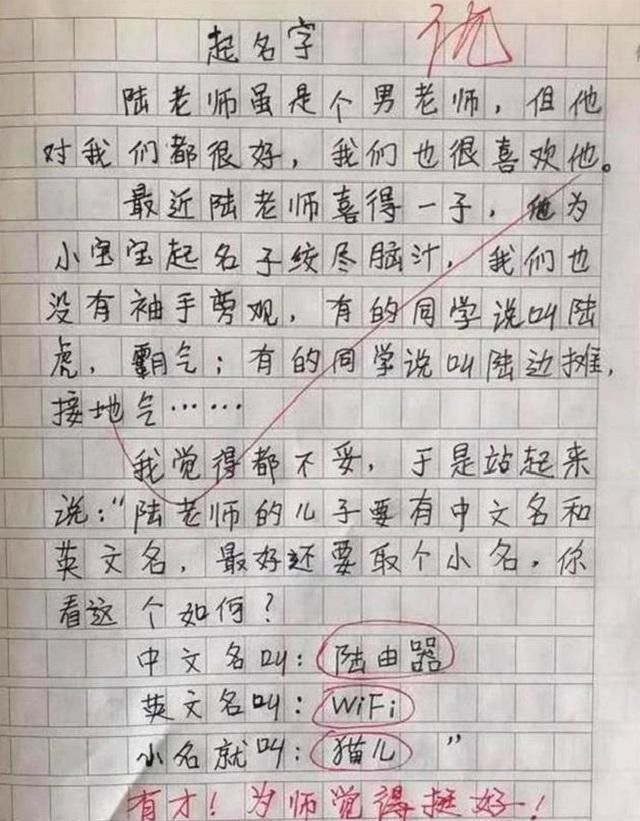 认知能力|一组小学生满分作文图片火了，思维清奇脑洞大开，老师都自愧不如