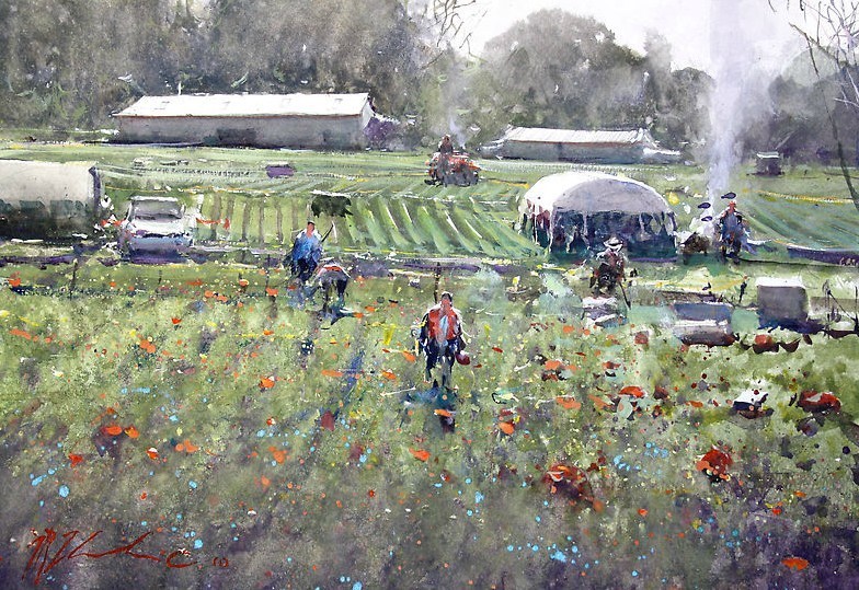 艺术家@雾里看花,澳大利亚水彩艺术家科维奇的作品,很是美!