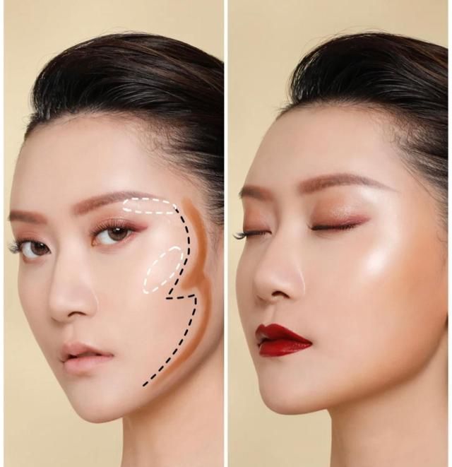 长三角区|圆脸女生如何修容?手残党学会这几步,妆容高级又显脸小!