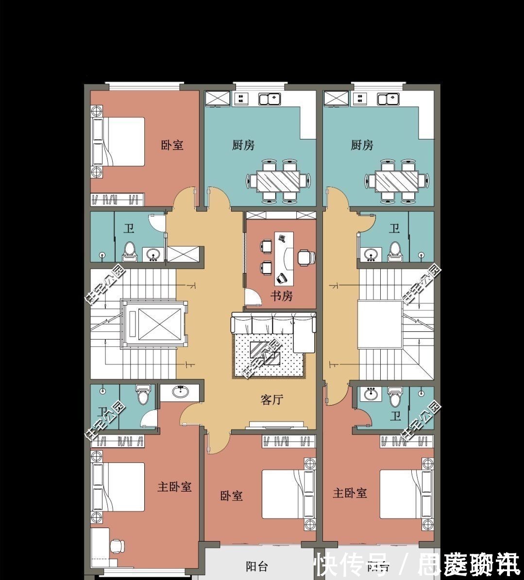 业主|12×19米四层农村别墅,每层都有厨房客厅,自住、出租都能满足
