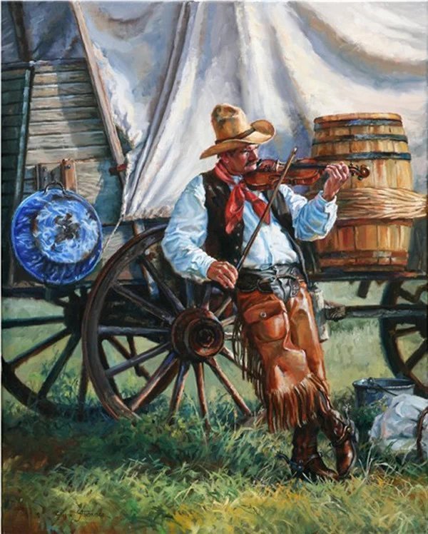 莎朗·斯坦德里奇#美国西牧风情油画 | 莎朗·斯坦德里奇作品欣赏