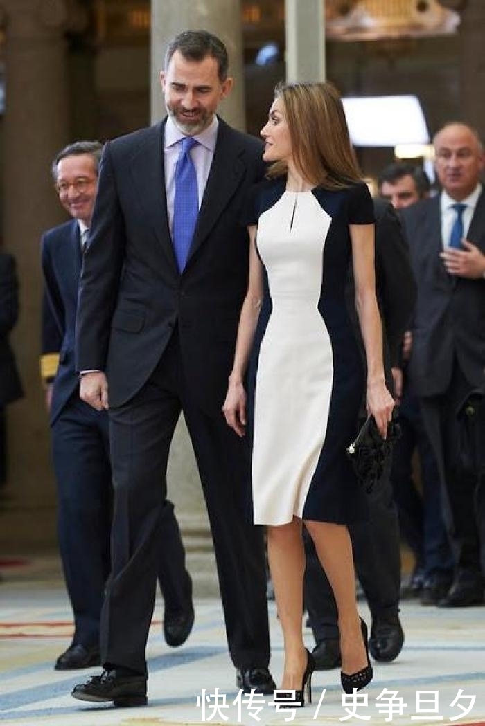 黑白搭，我只服她-西班牙王后！