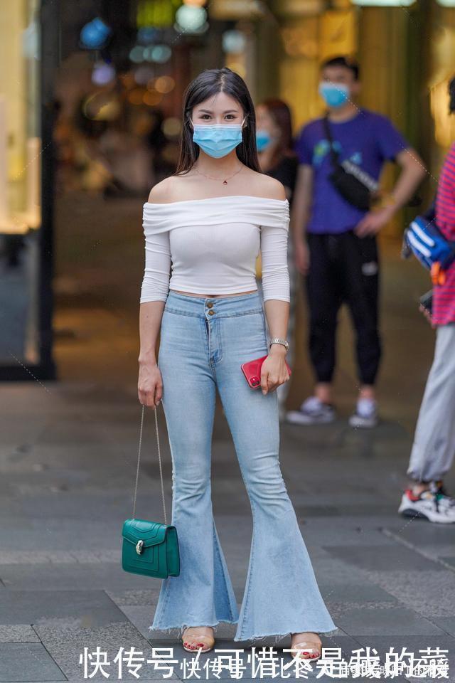 长袖衫|基础款裤型早就“烂大街”了，试试喇叭裤吧，休闲个性潮人都爱穿