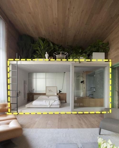 复式|朋友买套层高4米5的复式，又在家里砌套房，层高再高都能浪费了