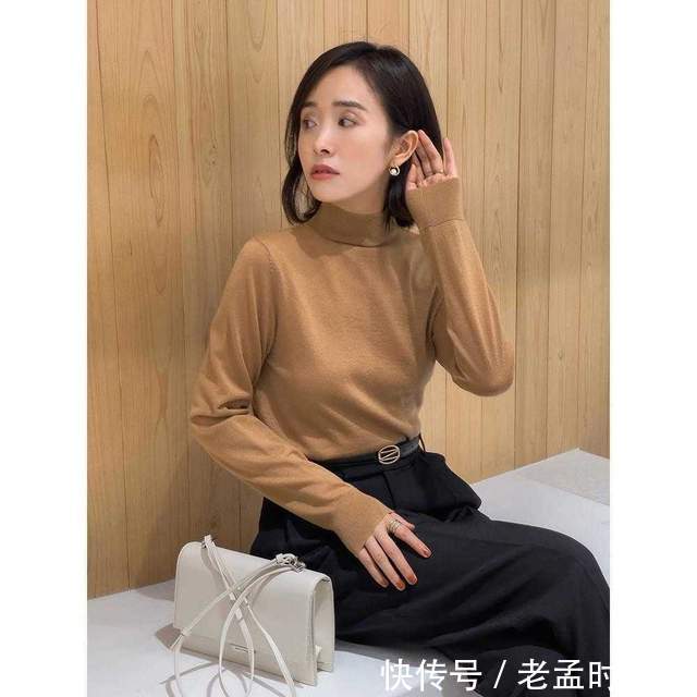 高跟鞋|秋季怎么少得了针织衫?搭配半身裙或阔腿裤,简约温柔还洋气