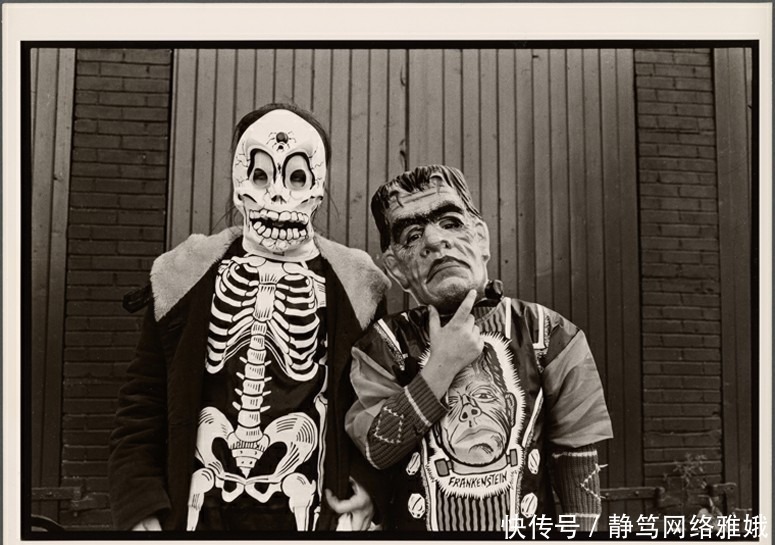 年代|老照片70年代美国纽约过万圣节的小孩妖魔鬼怪来了