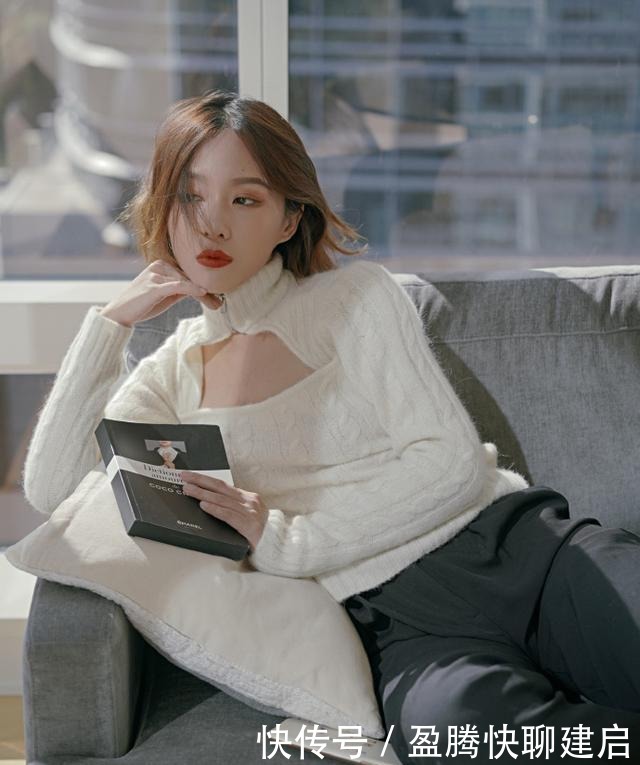 厚毛衣+裙子,毛衣+裤子,冬天就该这么穿,洋气炸了!