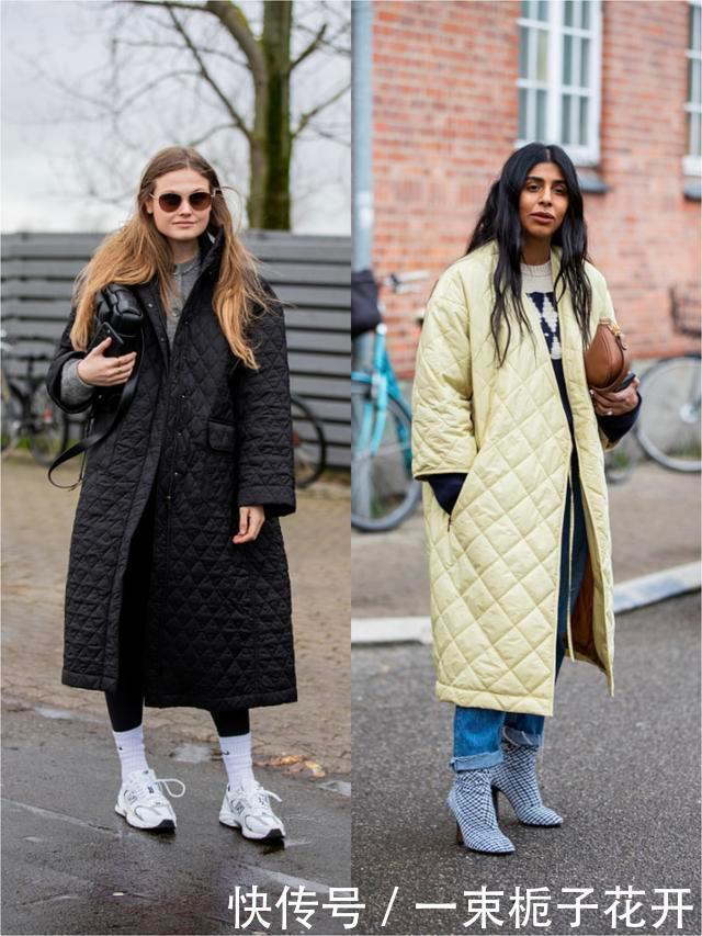 长款的菱格外套|当秋冬季节遇上菱格纹,普通的外套都能穿出不一样的感觉,真时髦