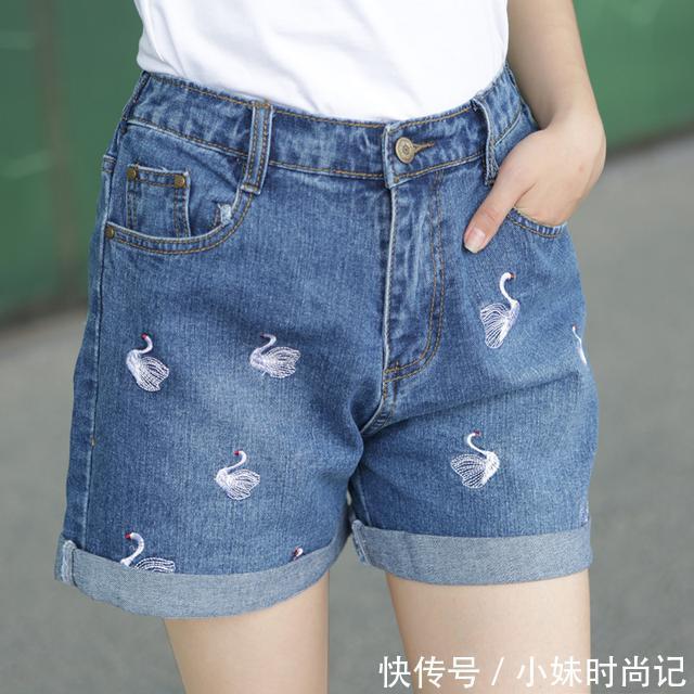夏季|潮流时髦的牛仔短裤,让娇小的MM怎么穿怎么高挑