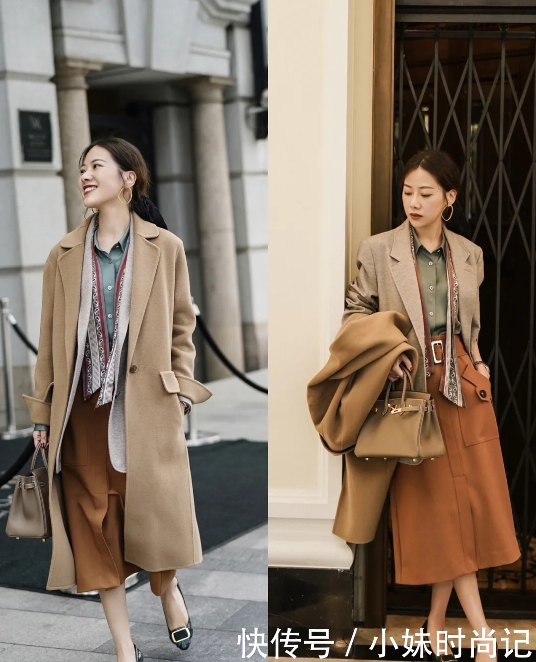 打底衫|初冬显瘦又保暖的大衣叠穿技巧, 这样穿的人时髦度都提升1倍!