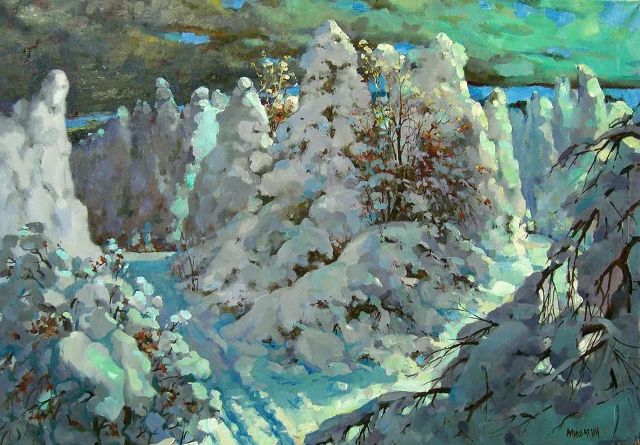 米沙金！俄罗斯画家米沙金的风景油画，美的不要不要的！