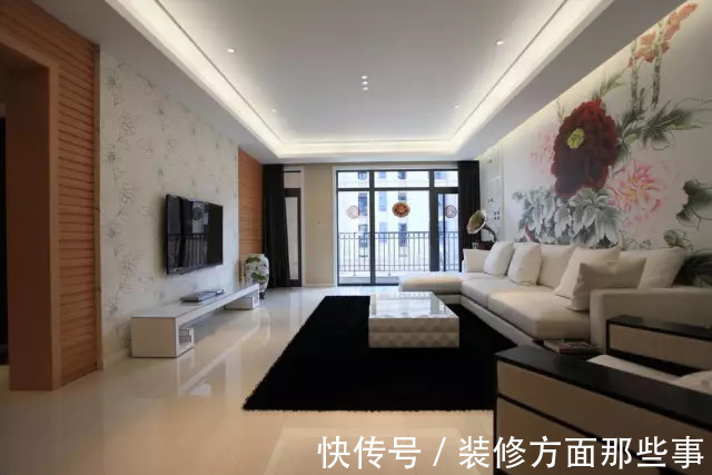 中式|170平米中式风装修,客厅这个牡丹花你是认真的吗?