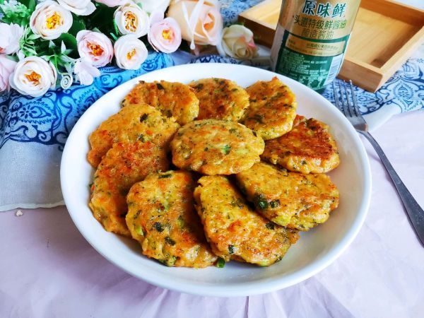 胡萝卜|鲜虾蔬菜饼