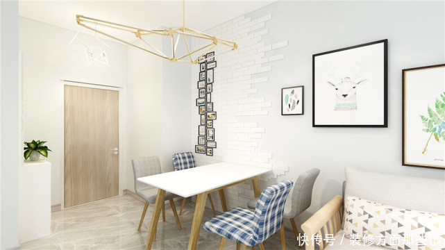 卫生间|84平北欧风二居室,邻居笑称这个是效果图