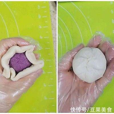 一口平底锅就能做香酥又软糯??紫薯芋泥饼