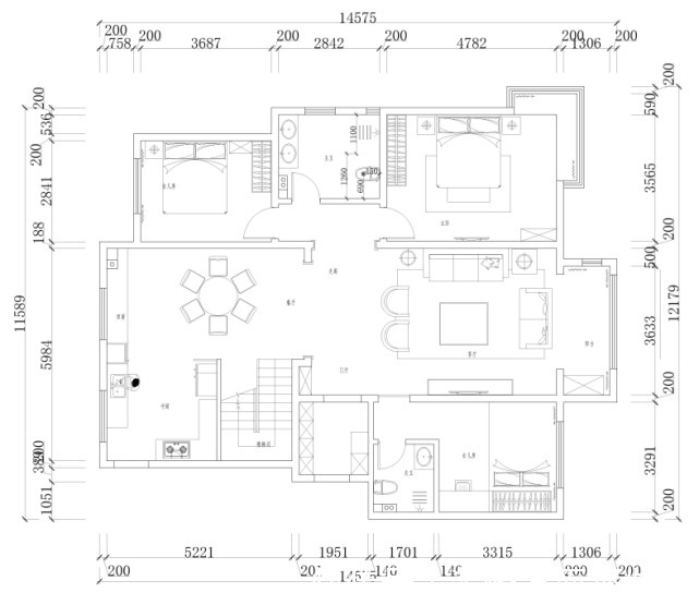 防水|300平奢华中不失低调,清爽中不失稳重的现代美式风