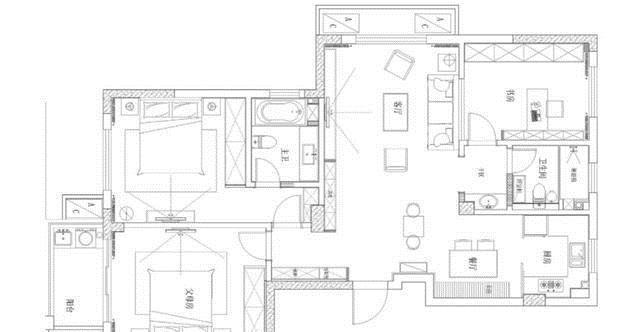 背景墙|125平北欧风三居室,简约有气质!