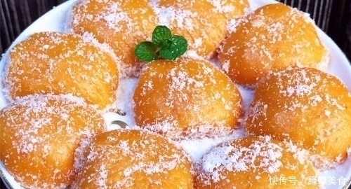 红薯饼|一碗糯米粉，一块红薯，不加一滴油，教你做红薯饼，Q弹有嚼劲