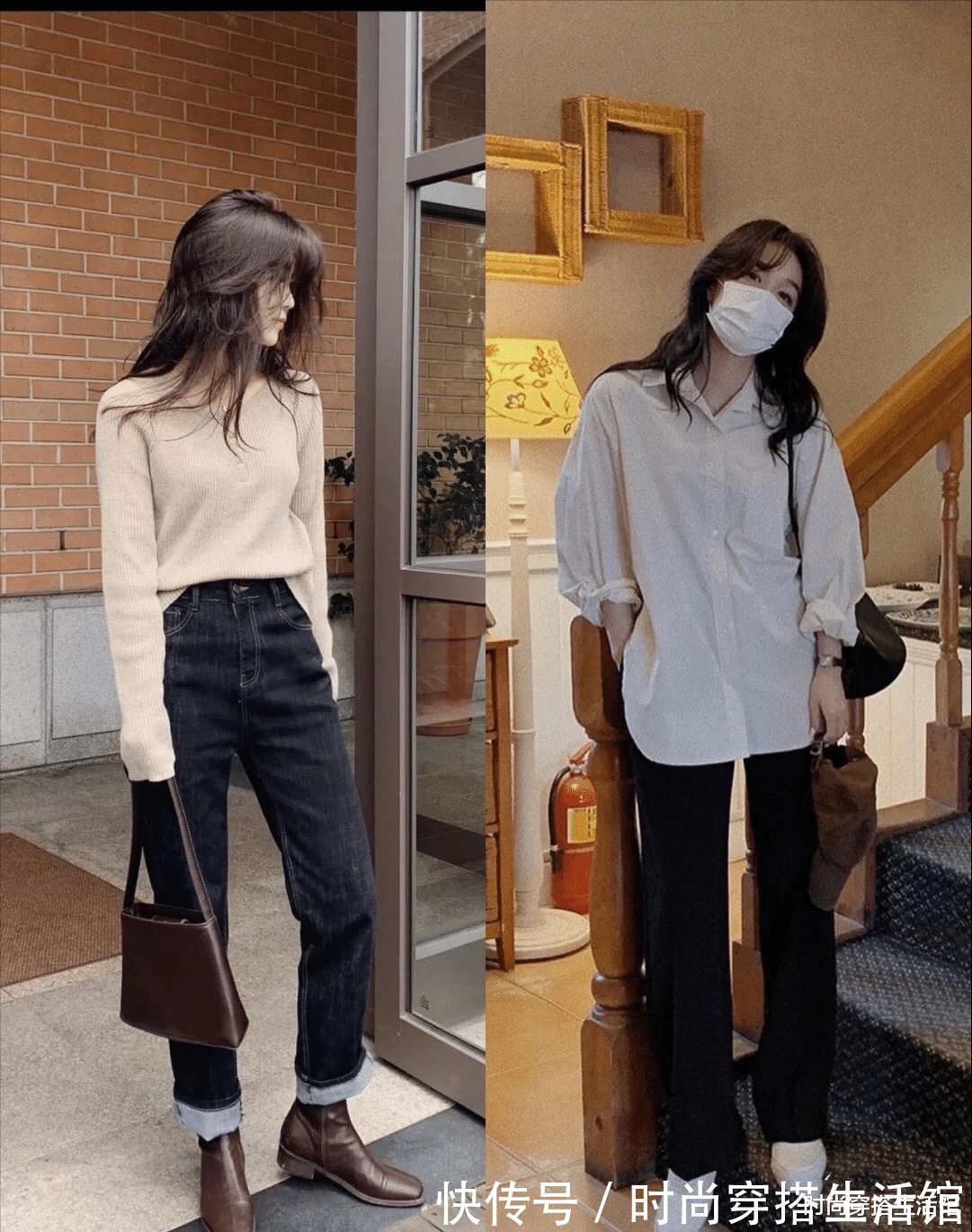显瘦|?九分裤+短靴才是秋冬的打开方式，时髦显瘦又保暖，这么穿很好看