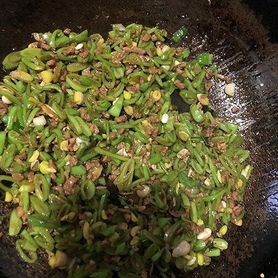豆角|肉沫豆角打卤面