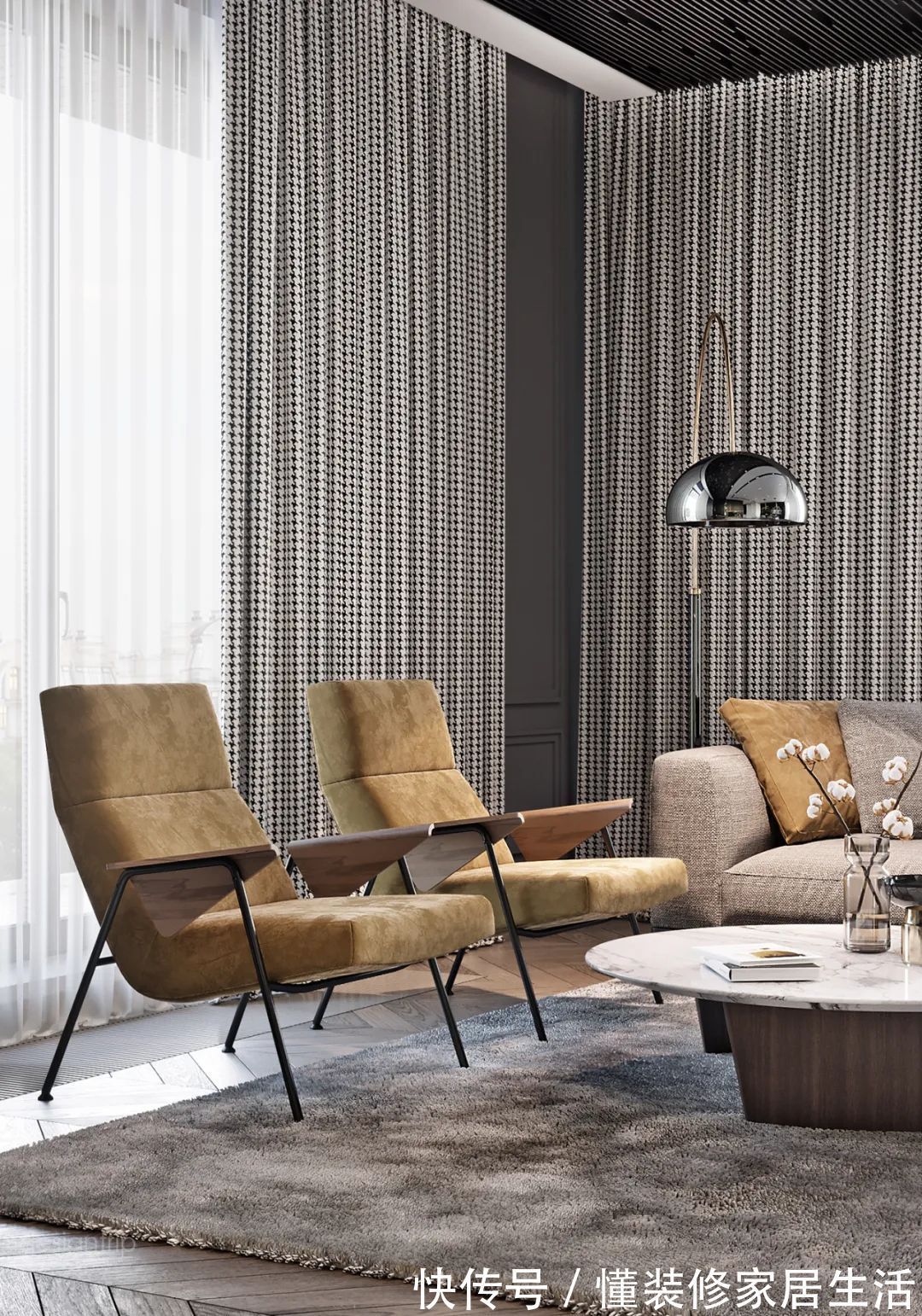 客厅|轻奢系客厅设计