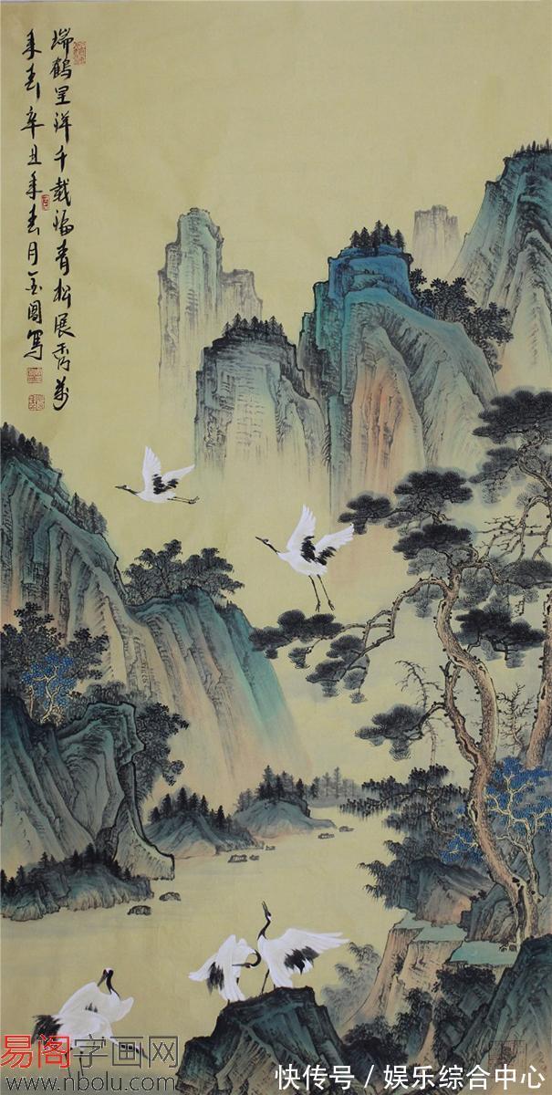 画家&山水之美，诗意之境，尽在画家周金阊的山水画里