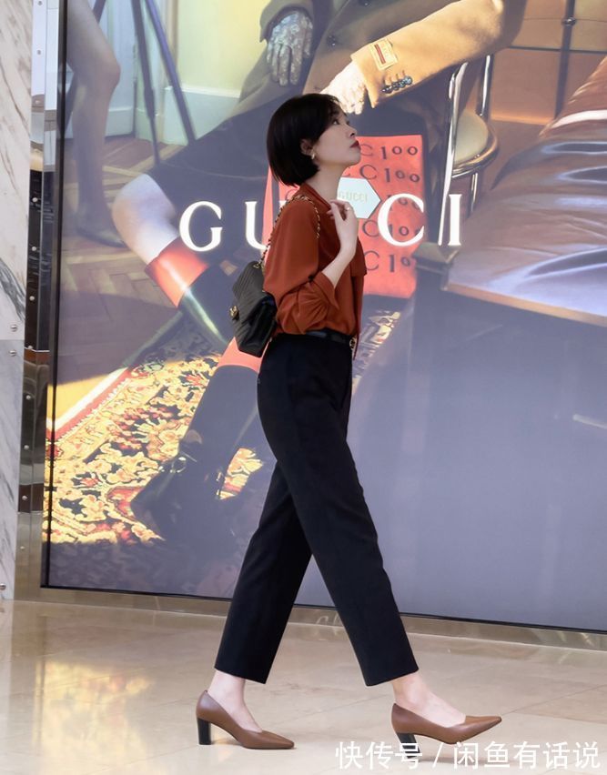 中年 这才是中年女人春天该穿的裤子:遮肉又显气质,搭衬衫外套都好看