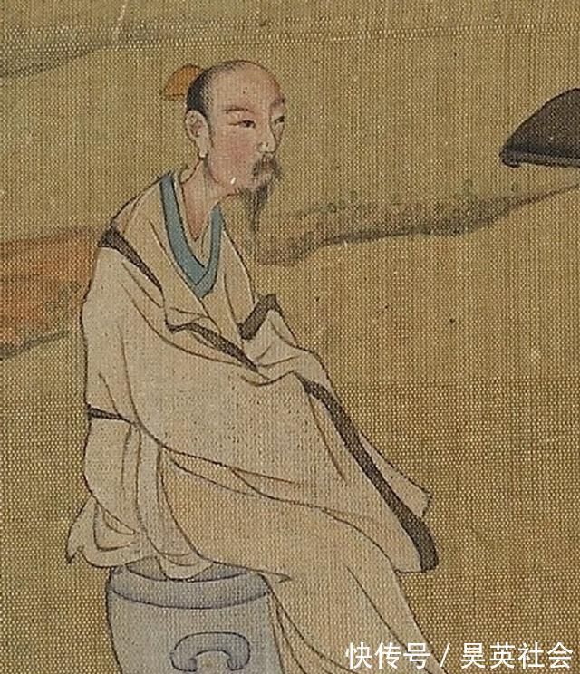 抚琴图&600年前一幅古画,高山远水胜过张大千,最奇怪的是画中童子