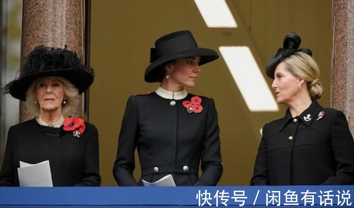 凯特王妃|凯特活动上站C位,穿黑大衣尽显主母气场,身旁卡米拉都黯淡不少