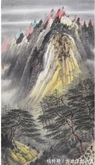 山水画!荣宝斋签约画家张照兵,被誉为“天才画家”,画作被影帝收藏
