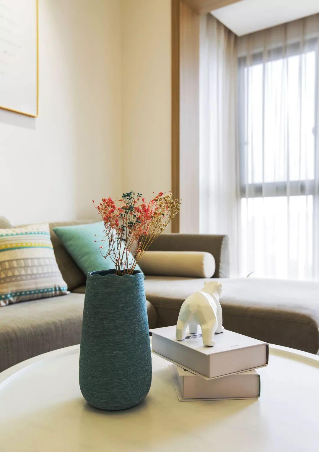 装修|105平简约的北欧风,橙色系很活力的装修,喜欢简单温馨的家