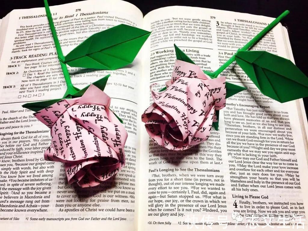 一张纸就能折的玫瑰,放几枝在家中,人见人夸!