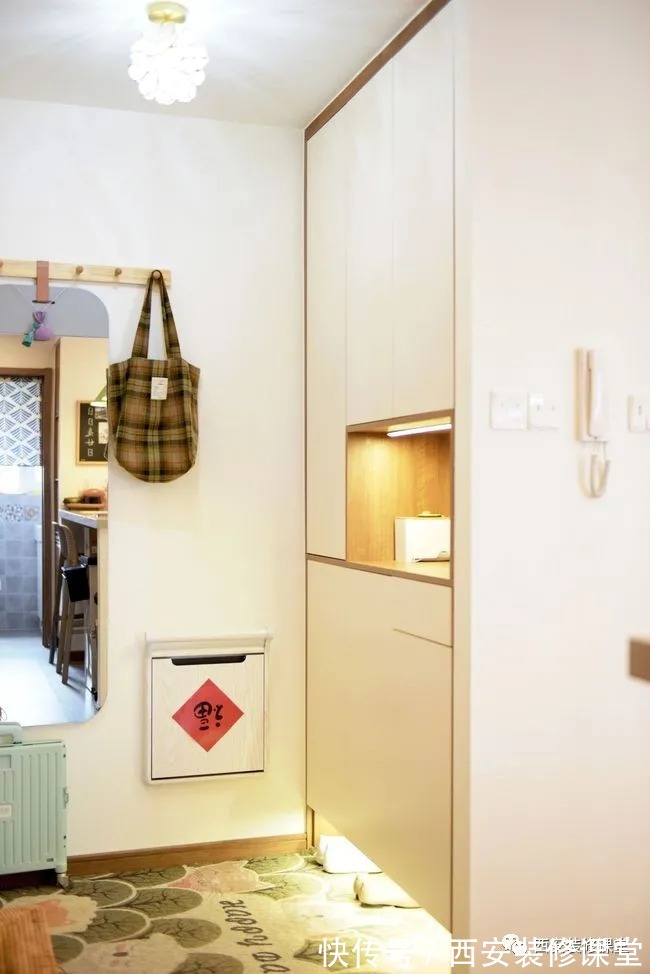 水吧台|85㎡两室新家,打造日式婚房