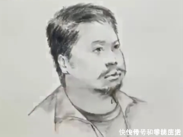 胡子!美术生手绘胡子大叔,看到线稿以为是青铜,一波操作后给跪了