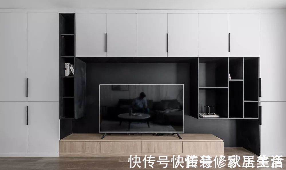 效果图|110㎡现代风格装修效果图,简约舒适的小资格调!