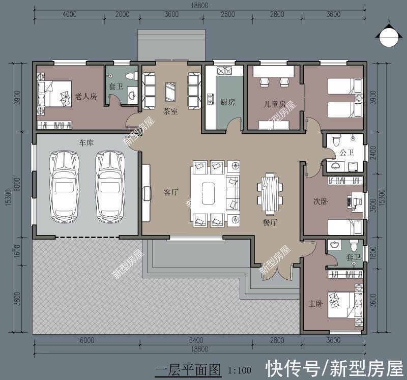 建筑|农村别墅不是越高越好，分享10套一层户型图纸，父母看了一定喜欢