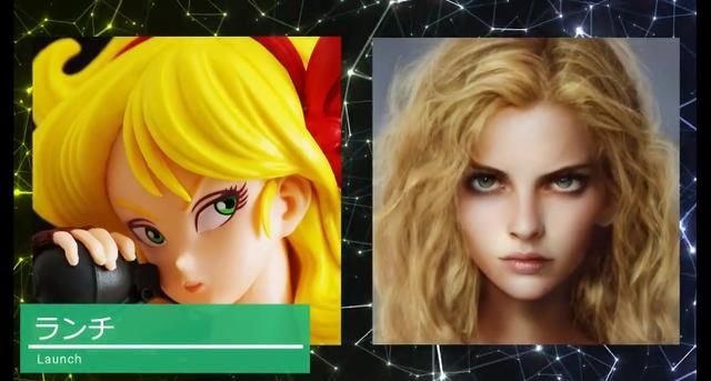 网友用AI还原《龙珠》角色真人形象,18号超漂亮,桃白白像王宝强