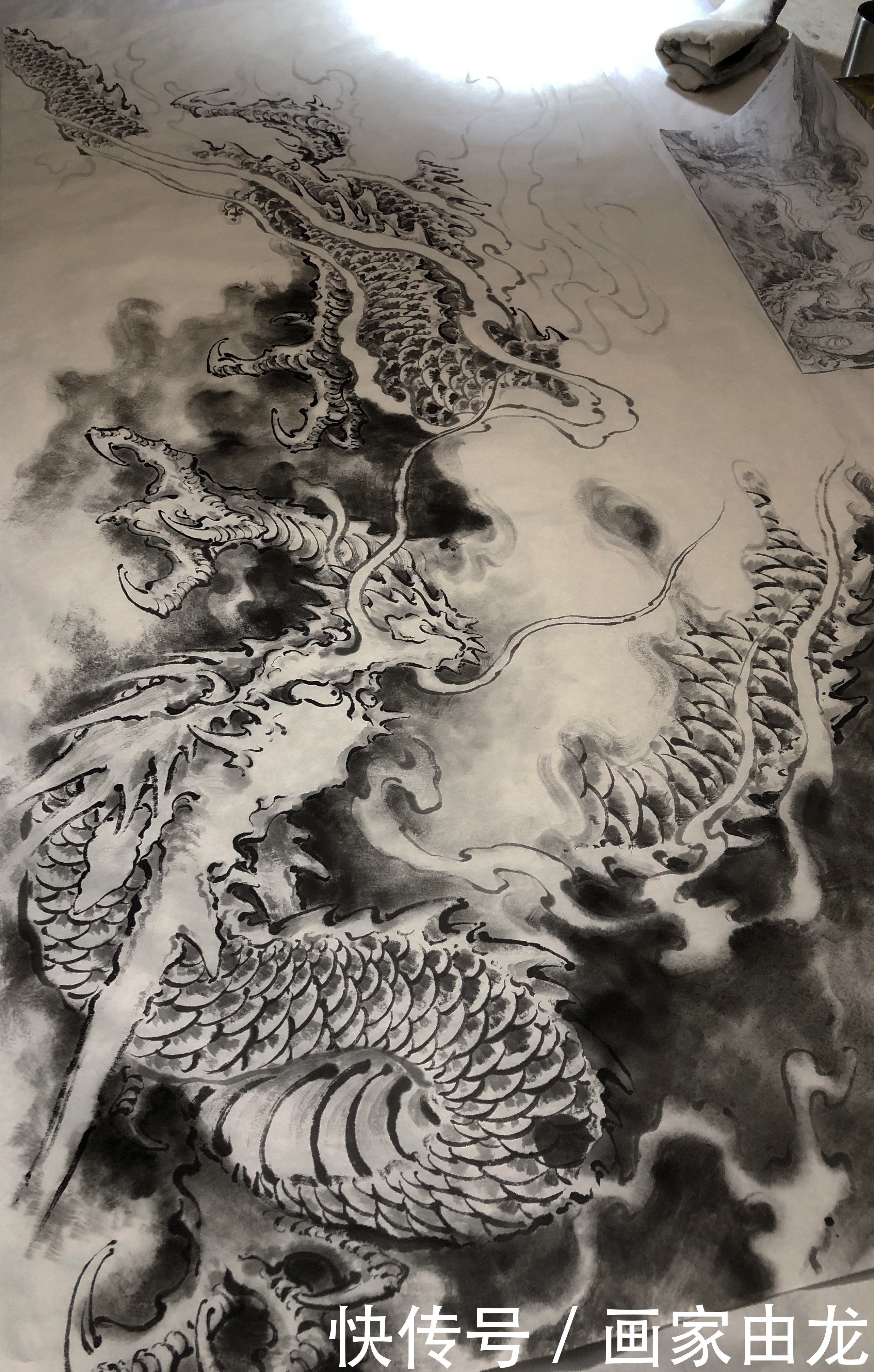 中华民族|中国龙图绘制由龙作品